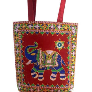 Bolsa de Mano Personalizada, Moderna, Hecha a Mano, con Bordado, Bolsa de Tela Resistente para Ir de Compras y Uso Diario - Product Image 3