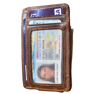 Slim Minimalist Front Pocket Super Strong Magnetic Money Clip Leather <b>Wallet</b> <b>RFID</b> Blocking Leather Mens <b>Wallet</b> - Product Image 6