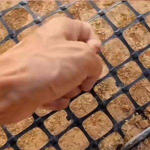 100-100kn Polyester hai trục geogrid Bazan sợi gia cố lưới Địa Lý lưới địa kỹ thuật và địa kỹ thuật lưới Địa Lý pavers - Product Image 1