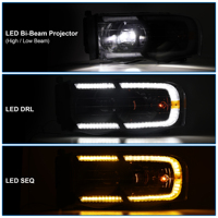 Factory Direct Sale Full LED Headlight for 2002-2005 Dodge Ram 1500 LED Automotive Headlights