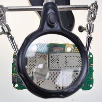 TELIJIA TE-801 Black Magnifying Glass Light for Mobile Phone Computer/Laptop Camera/Clamp Board Repair Auxiliary Clamp Tool