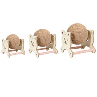 Balle à gratter pour chat en forme de grande roue, sans peluches, en sisal, pour affûter les griffes et moudre les dents, jouet d'auto-entretenissement pour chat