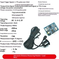 Modul Pengukur Jarak Ultrasonik HC-SR04 Modul Sensor Pengukur Jarak 3-5.5V Tegangan Lebar Berbagai Model