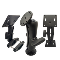 Soporte VESA para Tablet Android de 10'' para Montaje en Carretilla Elevadora, Soporte Industrial para Panel PC con Montaje de Bola VESA 75x75, Soporte de Poste para Monitor