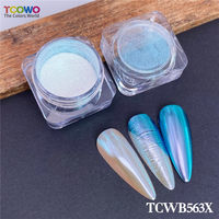 Mermaid Aurora Moonlight Color Shift Poudre Miroir Chrome Poudre À Ongles Caméléon Pigment Poudre pour Nail Art Ombre À Paupières