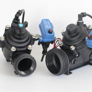 Válvula de Control de Riego Solar por Pulso Remoto de 1.6 Pulgadas de Diámetro, Control de Flujo, Uso Agrícola, Plástico, Electrónica, Manual, Normalmente Cerrada - Product Image 1