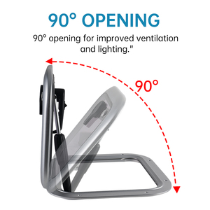 Hublot de pont encastré en aluminium marin avec verre trempé, profil bas, pour bateau et yacht, homologué CE - Product Image 5