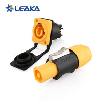 Connecteur d'alimentation CA 3 broches étanche IP67 Cnlinko YF24 Powercon Speakon, prise femelle et prise mâle, en stock pour écran LED