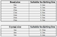 Fil de pêche transparent non élastique pour la confection de bijoux DIY, fil de cristal perlé, fil de soie tissé à la main