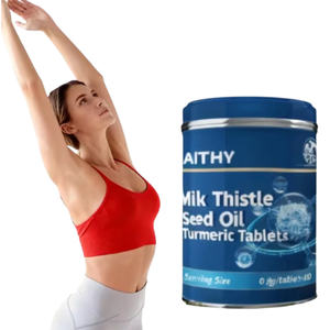 卸売ミルクシスル種子油ジンジャータブレット 大人用ハーブ栄養補助食品 60錠入り 肌の輝きと免疫力サポート - Product Image 4