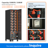 Alimentations sans interruption à grand onduleur 330kva 300kva 500kva 1000kva Systèmes d'alimentation de secours en ligne