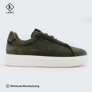 LANCI Vente en gros directe d'usine, baskets de luxe pour hommes personnalisées, chaussures décontractées en daim de qualité supérieure, soutien et MOQ en petites séries disponibles - Product Image 2