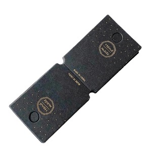 Tarjeta de joyería fina personalizada negra con estampado en caliente, para colgar, cuadrada, para tarjetero de pinzas para el pelo, con impresión en inglés - Product Image 5