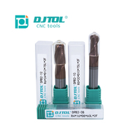 6mm tige 2 cannelures DLC enduit carbure fil fraise 55 degrés fond plat CNC moulin DPB2 OEM Altin traitement des métaux