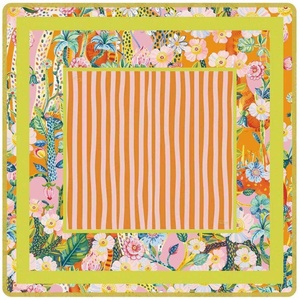 Tapete de Mahjong Americano con Estampado de Loto y Palmera, Tapete de Neopreno Antideslizante para Mesa de Mahjong con Reglas de Charleston - Product Image 1