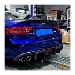 Diffuseur de pare-chocs arrière en fibre de carbone véritable <span class=keywords><strong>KB</strong></span> Style pour Audi A5 S5 B8 2008 <span class=keywords><strong>2009</strong></span> 2010 2011 2012 - Product Image 5