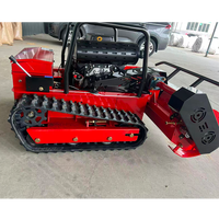 Tondeuse à fléaux télécommandée sur chenilles avec moteur essence 25 CV, largeur de coupe 1200 mm/1000 mm, petit robot agricole motorisé