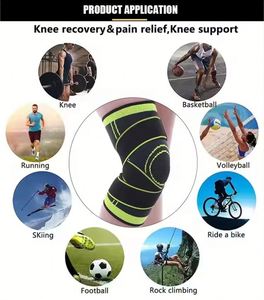 Rodilleras de nailon flexibles para deportes de verano, equipo de compresión para correr, baloncesto, ciclismo, fitness - Equipo de protección al por mayor - Product Image 6