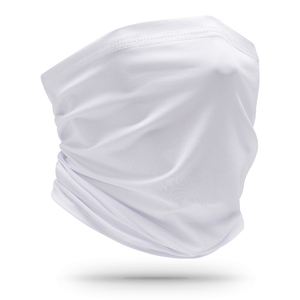 Pabrik Disesuaikan Headwear Luar Ruangan Olahraga Lembut Tabung Kapas Bandana Sublimasi UPF 50 Wajah Putih Bandana Masker Leher Gaiter dengan Earloops - Product Image 1