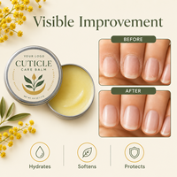 Baume pour cuticules à la camomille, marque privée, nourrit en profondeur, adoucit les cuticules sèches, réduit les peaux mortes, hydrate, fortifie