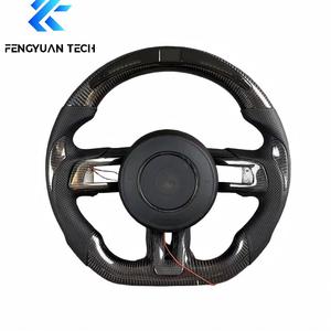 Volant en fibre de carbone pour Ford Mustang Gt S550 S650 S197 Ecoboost F150 <span class=keywords><strong>Fiesta</strong></span> Focus Mk2 Mk7 Everest St rs Ranger Mk1 Mk3 - Product Image 1
