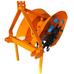 High Performance Farm Trencher Machine Digger Tractor Linkage Heavy Duty Disc Ditcher For Dry Wet Land