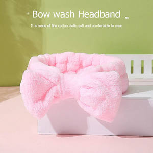 2 in 1マイクロファイバーBowtie女性用美容ヘッドバンドと毛穴クレンジングフェイシャルクレンジングブラシセット深い毛穴クレンジング - Product Image 3