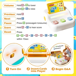 Jeu de <span class=keywords><strong>quiz</strong></span> éducatif pour l'apprentissage avec 800 questions et réponses, activité Montessori d'entraînement cérébral, cadeau pour l'autisme, la thérapie sensorielle et la logopédie - Product Image 4