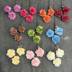 Fleur artificielle en soie peonie Yixuan, peinture à l'huile, décoration intérieure, arrangement floral pour mariage - Product Image 2