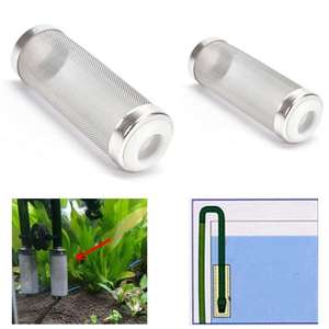 핫 세일 1 pc 편리한 스테인레스 스틸 수족관 필터 메쉬 슬리브, 특수 새우 실린더 필터 - Product Image 6