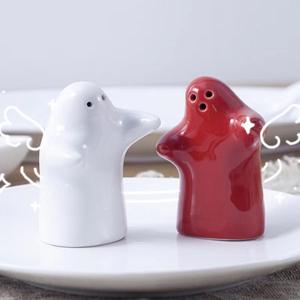 <span class=keywords><strong>Couple</strong></span> ustensiles de cuisine en céramique pot d'assaisonnement logo bouteille créative cartoon méchant cumin sel poivre pot Shaker - Product Image 5