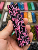 Matériau en acrylique coulé pour manche de couteau, feuille d'acrylique à motifs décoratifs pour manches de couteaux personnalisés et couteaux EDC