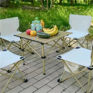 طاولة رحلات محمولة ارتفاع محمولة قابلة للطي للسفر لشاطئ الفناء الخلفي - Product Image 1