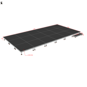Đá<span class=keywords><strong>m</strong></span> cưới nhô<span class=keywords><strong>m</strong></span> tổ chức sự kiện sân khấu nền tảng sân khấu hiệu suất khóa sân khấu - Product Image 1