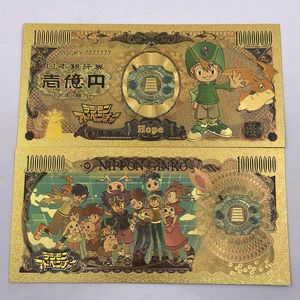 High Quality New Japan Anime Digimon Adventure Money Collection Gold Plated Banknote Gift - Product Image 6