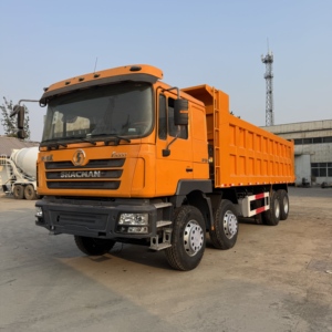 Camion à benne arrière à huit roues d'exportation Camion de terrassement Shaanxi Auto Delong d'occasion Camion à benne arrière de 375 chevaux - Product Image 1