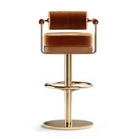 Tabouret de bar pivotant moderne avec hauteur réglable pour bar à domicile, salon, sous-sol ou hôtel, restaurant, cuisine