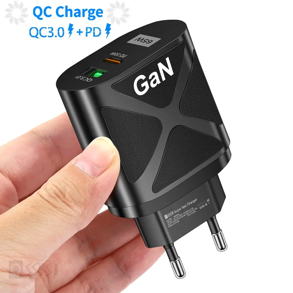 Orico — chargeur rapide GaN 33W/65W/3.0 Type C, avec QC 3.0, Portable