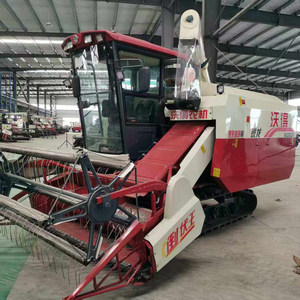 Cosechadora Combinada Nueva de 130 Caballos de Fuerza, Fabricada en China, con Cabina y Motor de Transmisión por Engranajes para Cosechar Trigo, Maíz, Sorgo y Arroz - Product Image 1