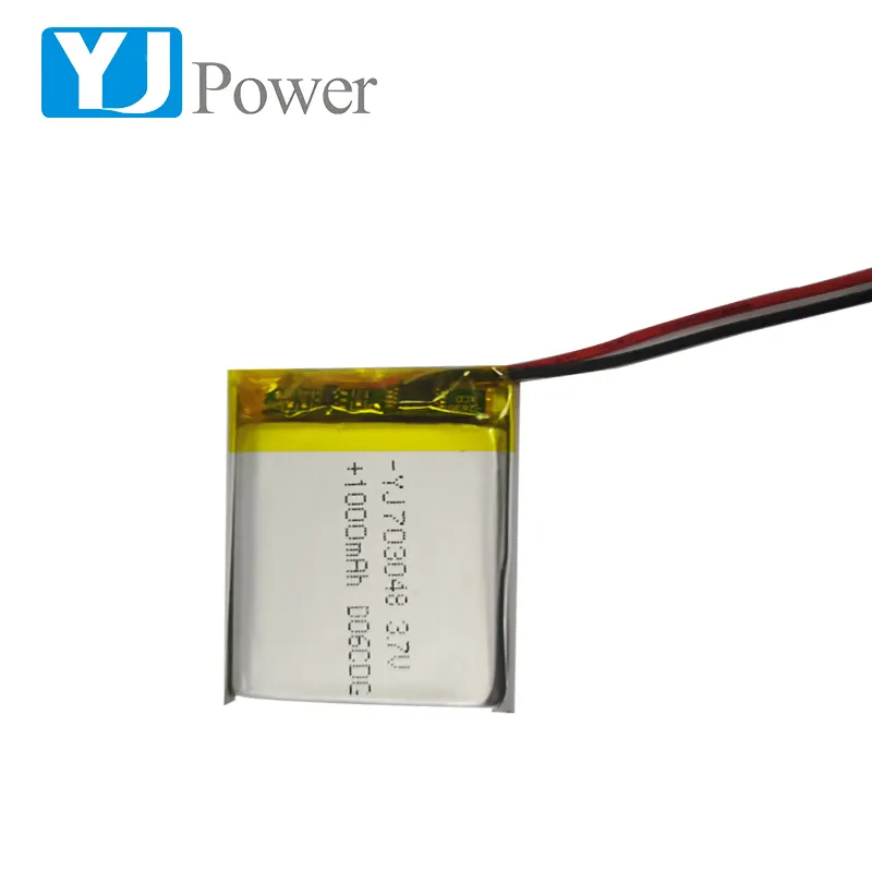 KC aprovado do li-íon 703048 1000mAh lipo 3.7v bateria de polímero de íon de lítio célula de bateria com PCM Fio