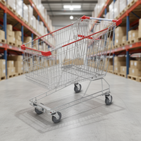 Chariot de courses pliable Youbang YB-E-212L de style asiatique avec roues en PU de 4 pouces pour les magasins