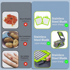 Amz Cocina 22 en 1 <span class=keywords><strong>Manual</strong></span> Vegetal Chopper Slicer Fruit Cocina Cortador <span class=keywords><strong>de</strong></span> <span class=keywords><strong>cebolla</strong></span> Cortador <span class=keywords><strong>de</strong></span> verduras Gadgets Cocina Chopper - Product Image 4