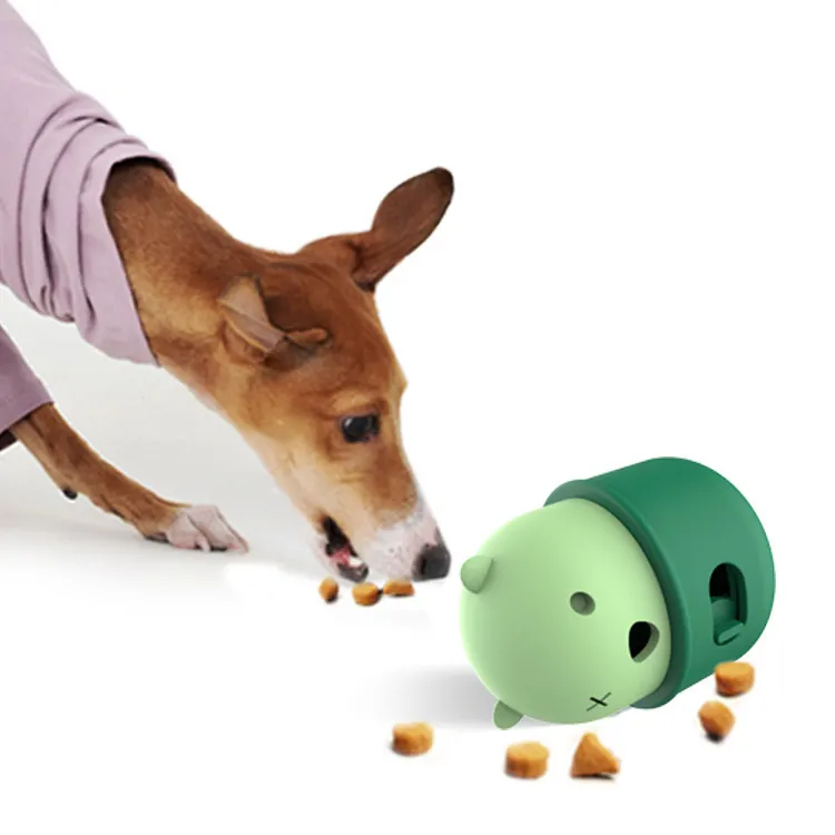 Fabricante atacado de brinquedos de quebra-cabeça para cães com alimentador de silicone