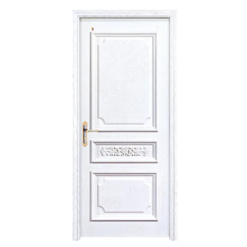 Porta de madeira e plástico composto WPC para entrada, porta interna ABS impermeável para entrada, CASEN