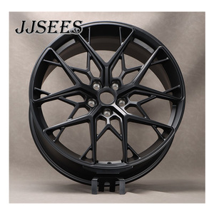 Ruedas Forjadas JJSEES en Negro Brillante de 17" 18" 19" 20" 21" 5x100 5x105 5x108 5x110 5x112 PCD para <span class=keywords><strong>BMW</strong></span> <span class=keywords><strong>Serie</strong></span> <span class=keywords><strong>3</strong></span> M2 M3 M4 <span class=keywords><strong>E46</strong></span> F15 F30 - Product Image 1