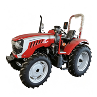 Tracteur agricole certifié CE ISO, 100 CV, 4 roues motrices, moteur YTO, embrayage à double étage, boîte de vitesses 12+12, pompe à engrenages