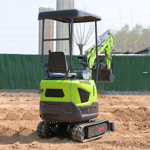 Miniexcavadora Somate Verde/Amarilla con Motor Koop, Bomba Hidráulica, PLC, Caja de Cambios, Motor, Garantía de 1.5 Años, Cucharón Corto de 0.02m - Product Image 4