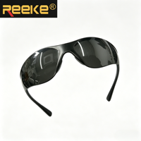 Lunettes de sécurité réutilisables à haute visibilité avec monture en PC, verres anti-rayures, certifiées EN166 pour les travaux de construction, marque REEKE, Chine