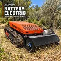 Tondeuse à fléaux électrique zéro émission télécommandée 800 mm sur batterie pour verger