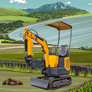 Mini đa chức năng linh hoạt máy xúc tiết kiệm năng lượng dễ dàng Giao thông vận tải cửa hàng cho đất nông nghiệp cải tạo thành phần cốt lõi động cơ bơm - Product Image 4